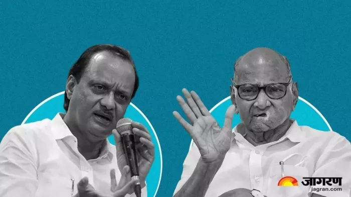 अजित पवार और शरद पवार। ( फाइल फोटो)