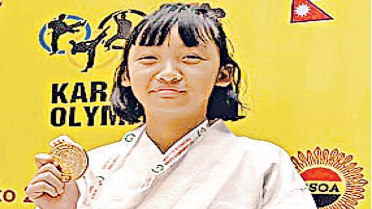 डेंगू को मात देकर भोपाल की 10 साल की बेटी दीक्षा सिंह ने जीता कराटे में गोल्ड मेडल