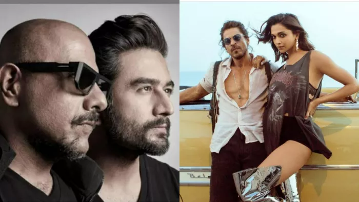 File Photo of Vishal Dadlani, Shekhar, Shah Rukh Khan and Deepika Padukone