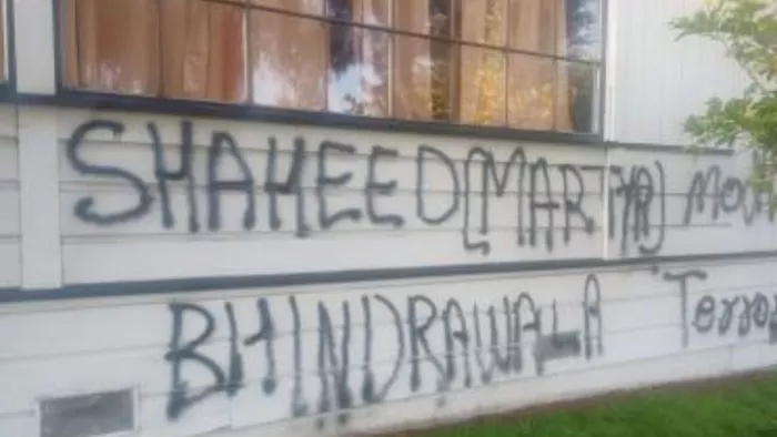 Hindu Temple Vandalised in US मंदिर पर हमले को लेकर भारत सख्त।