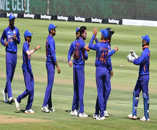 भारतीय क्रिकेट टीम के खिलाड़ी (फोटो- आइसीसी ट्विटर)