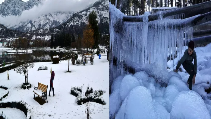 मंगलवार को जम्मू कश्मीर का पारी फ्रीजिंग प्वाइंट से नीचे चला गया। (फोटो सोर्स: जागरण)