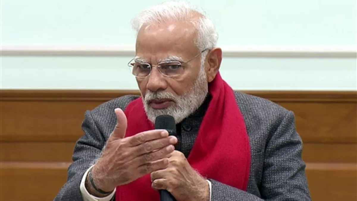 PM Modi से सवाल पूछने को लेकर छात्र काफी उत्साहित।