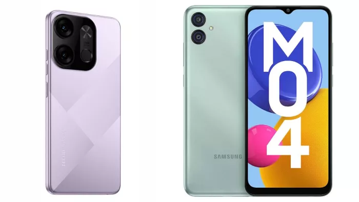 Comparison between Tecno Spark Go 2023 or Samsung galaxy M04