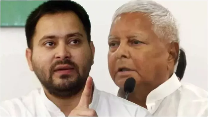 लालू यादव और बिहार के डिप्टी सीएम तेजस्वी यादव। फोटो- जागरण