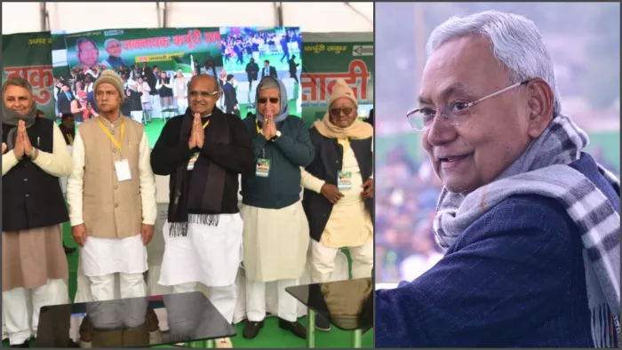नीतीश कुमार ने मंच से की पीएम मोदी की तारीफ, इन 22 नेताओं का भी किया जिक्र