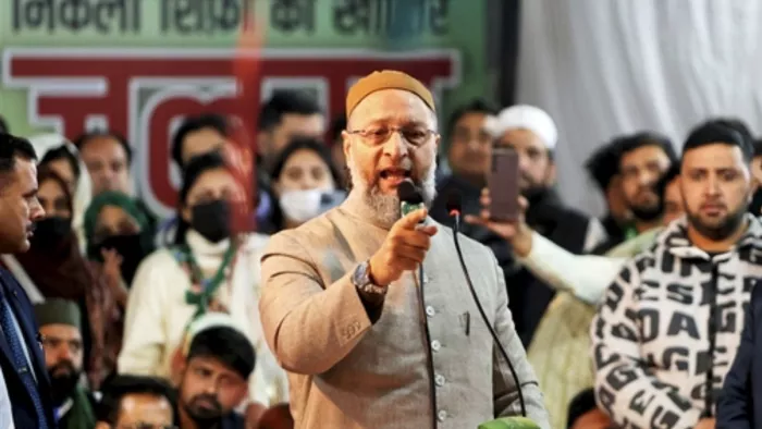 ओवैसी ने कहा केजरीवाल के फ्री बिजली-पानी का झूठ दिख रहा है। फोटो - पीटीआई