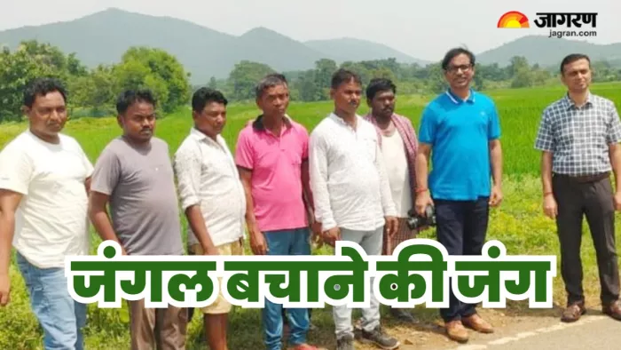 चाकुलिया की इको विकास समिति के सदस्य।