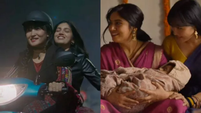 Still Image of Chum Darang and Bhumi Pednekar