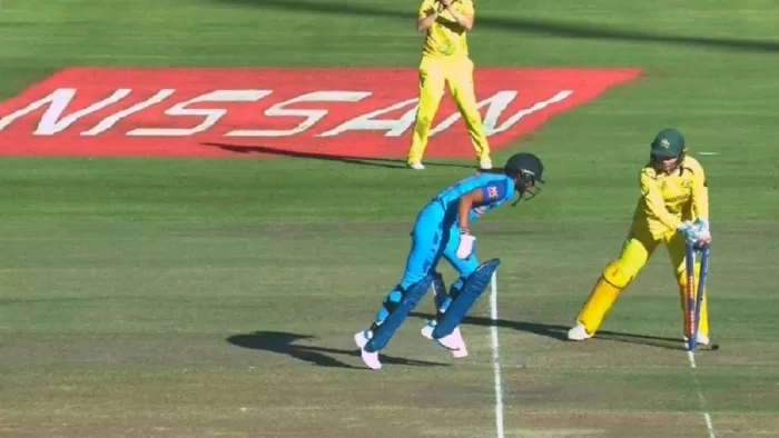 Harmanpreet Kaur run out vs AUS W: हरमनप्रीत कौर इस तरह रन आउट हुईं