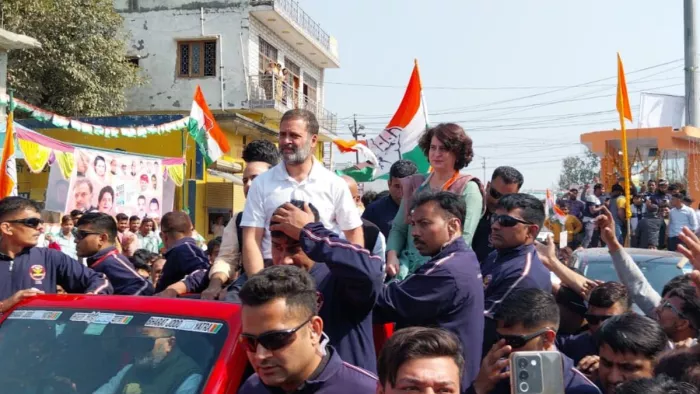 Rahul Gandhi’s Bharat Jodo Nyay Yatra: मुरादाबाद में राहुल गांधी की भारत जोड़ो न्याय यात्रा