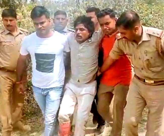 सीतापुर में मुठभेड़ के बाद पुलिस के हत्थे चढ़ा 25 हजार का इनामी।