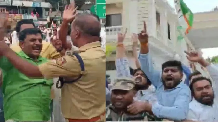 राहुल गांधी की संसद सदस्यता रद होने के बाद कई जगहों पर कांग्रेस और बीजेपी कार्यकर्ताओं के बीच झड़पें हुई
