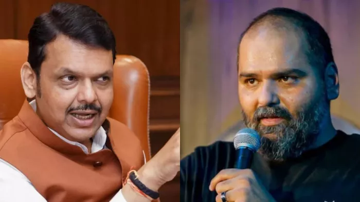 Kunal Kamra Controversy: कुणाल कामरा की टिप्पणी पर सीएम फडणवीस ने नाराजगी जाहिर की है।(फोटो सोर्स: फाइल फोटो)