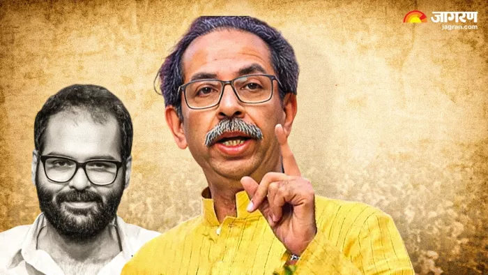 शिवसेना (यूबीटी) के प्रमुख उद्धव ठाकरे और कुणाल कामरा। ( फोटो- एएनआई )