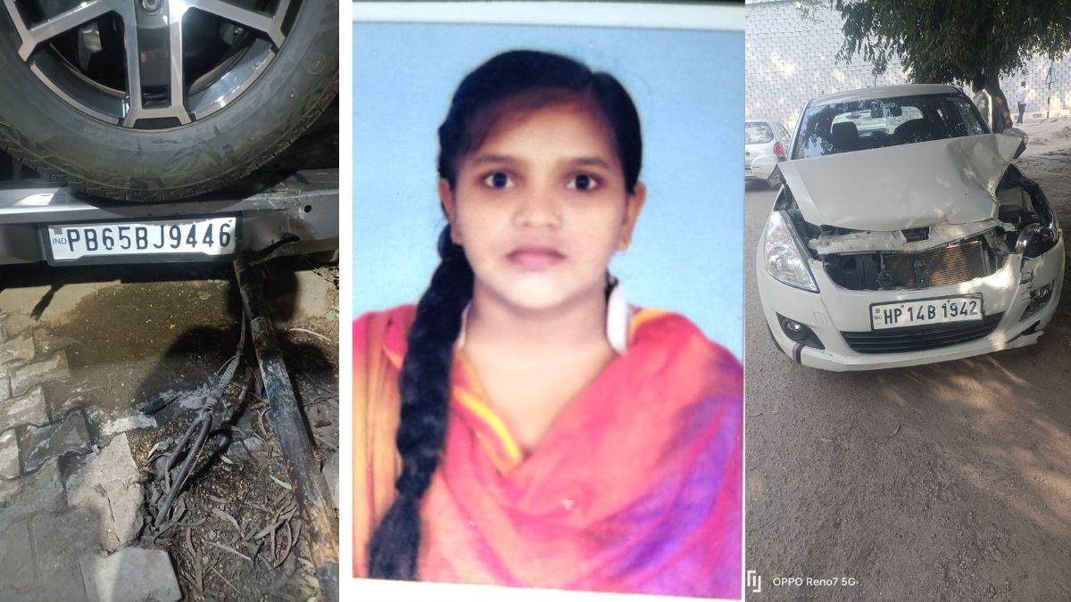 tragic accident in panchkula young woman succumbs to injuries after being hit by thar and swift cars