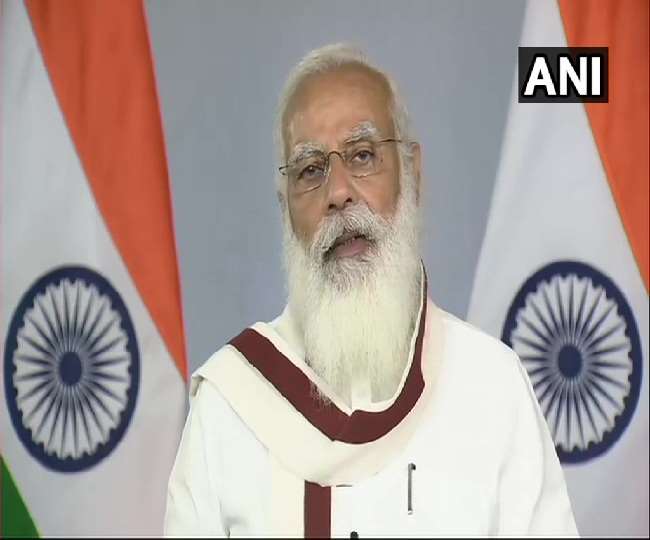 पंचायती राज दिवस के मौके पर बोले पीएम मोदी। (फोटो: एएनआइ)