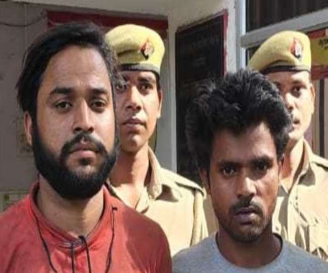 a truck full of robbed iron recovered from muzaffarnagar two miscreants caught
