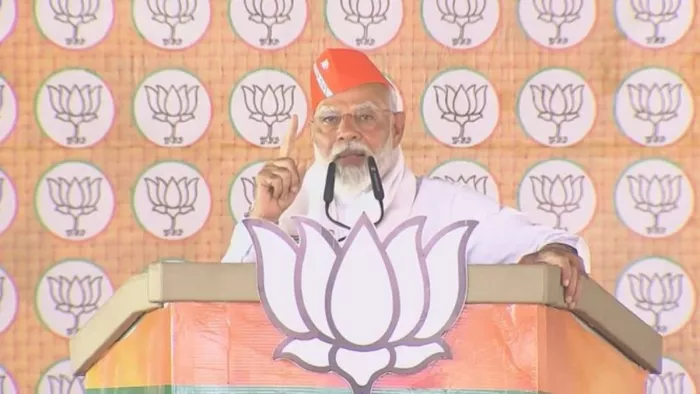 । पीएम मोदी आज छत्तीसगढ़ के सरगुजा में एक जनसभा को संबोधित किया।(फोटो सोर्स: बीजेपी)