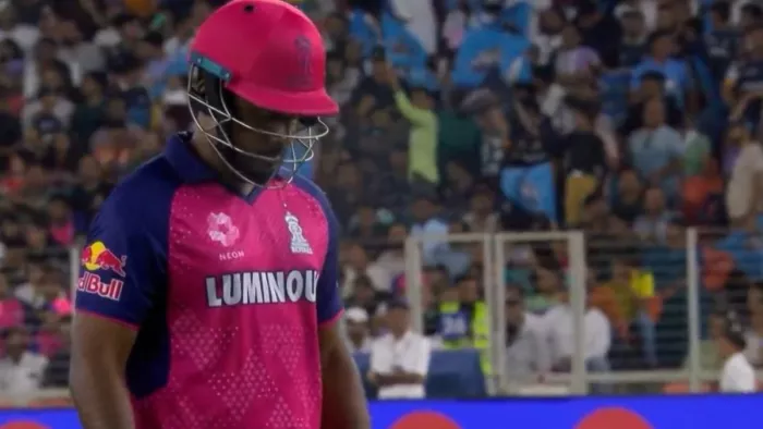 आईपीएल के एक मैच के दौरान संजू सैमसन। फोटो- IPL