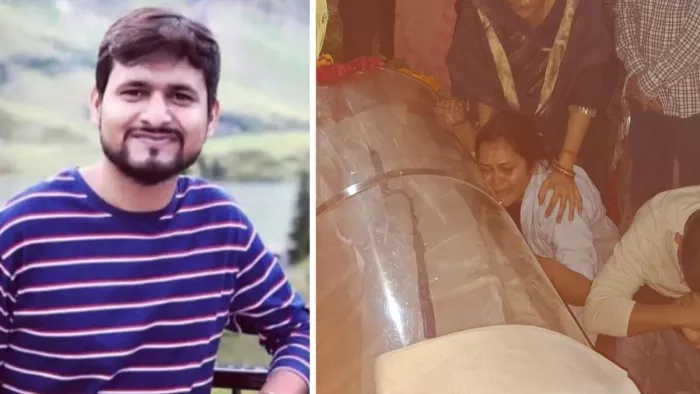 शुभम द्विवेदी का पार्थिव शरीर कानपुर पहुंचा। जागरण