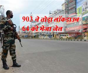 Jharkhand Lockdown News: झारखंड में लॉकडाउन के दौरान 64 लोगों को गिरफ्तार किया गया और सात दुकानें सील हुईं।