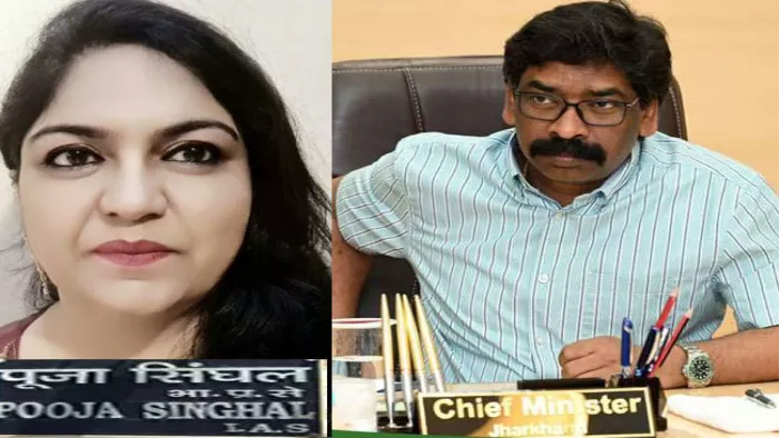 Jharkhand News: ईडी ने पूजा सिंघल मामले में बिहार-झारखंड के आधा दर्जन ठिकानों पर एक साथ छापा मारा।