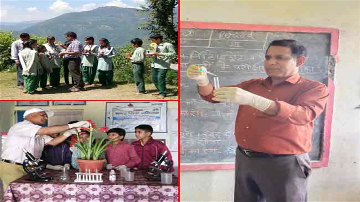 teacher hemant chaukiyal developing scientific approach in students at rudraprayag jagran special