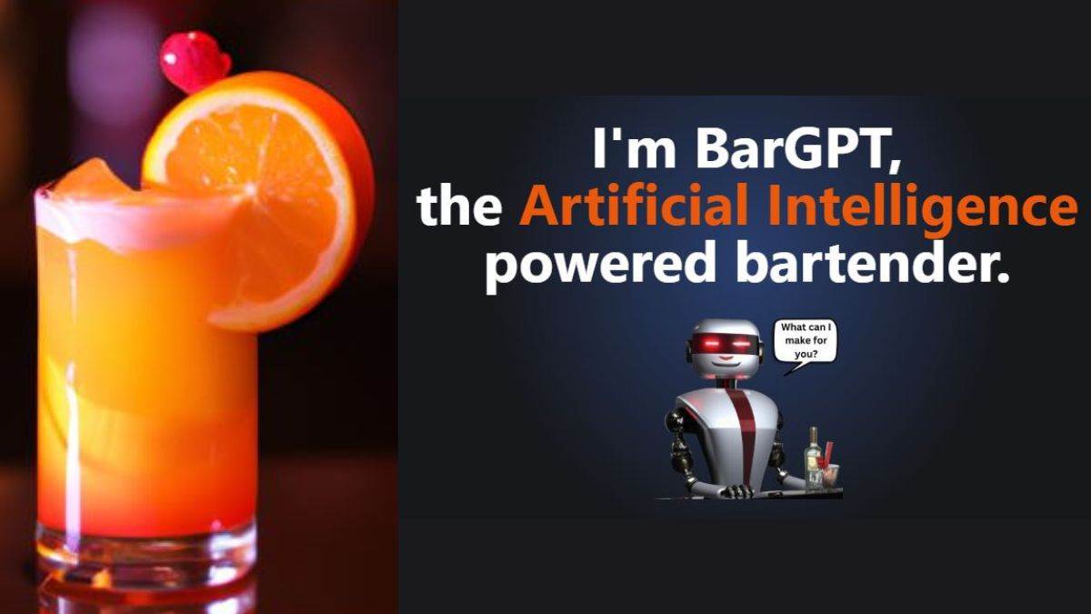 bargpt to make your favorite cocktail in few seconds