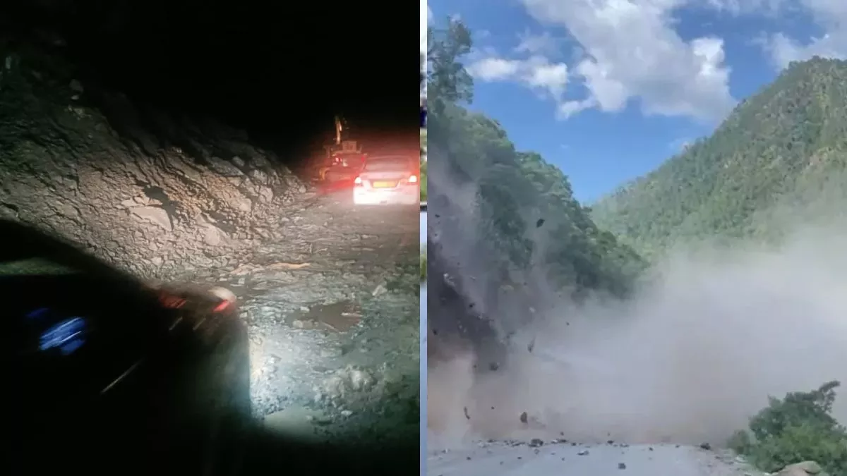 Landslide in Uttarkashi: भूस्खलन से गंगोत्री-यमुनोत्री नेशनल हाईवे रहा बंद, फंसे रहे कई वाहन; रात में हटा मलबा