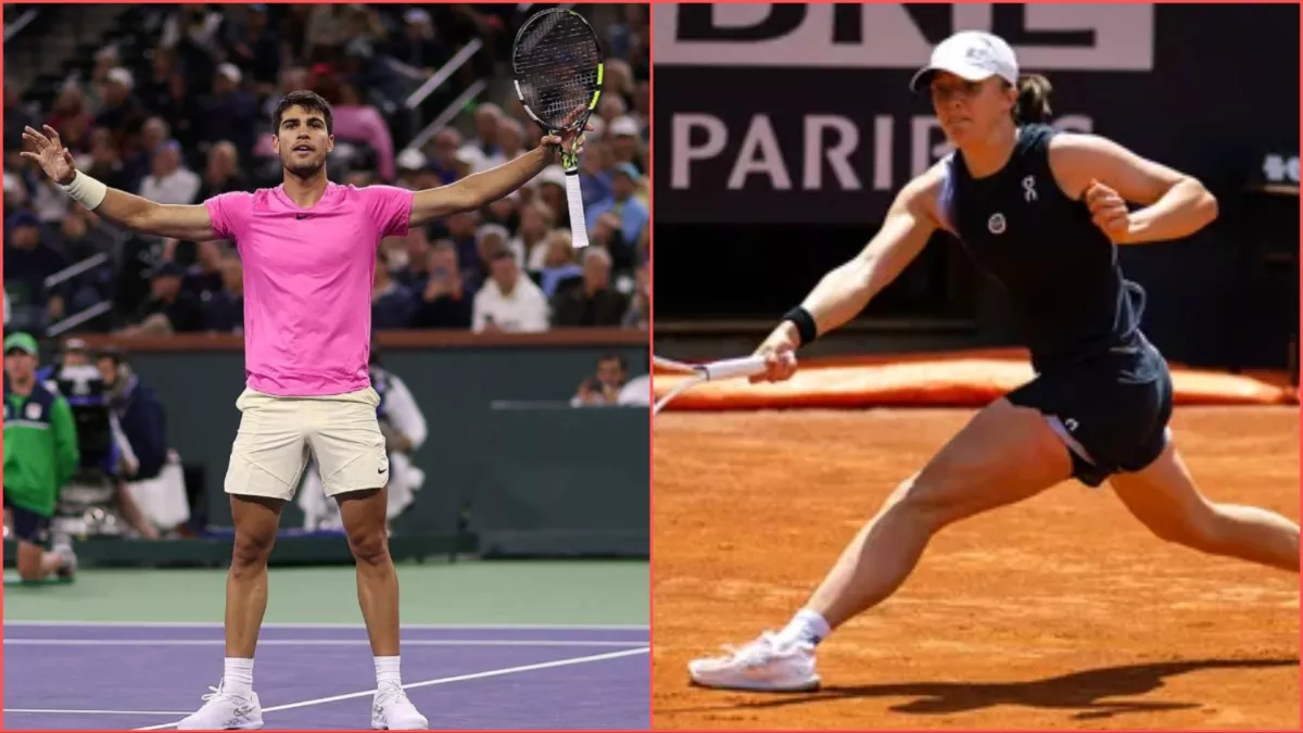 ATP Ranking: Carlos Alcaraz बने दुनिया के नंबर एक पुरुष टेनिस खिलाड़ी, महिलाओं में Iga Swiatek ने मारी बाजी