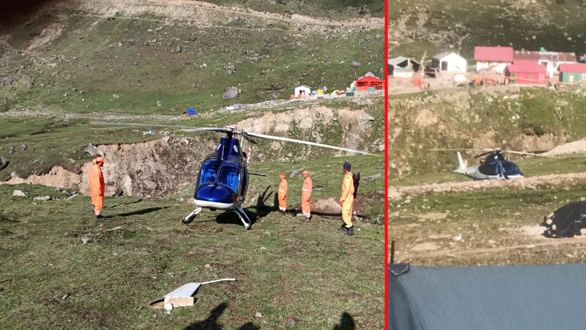 तड़के सुबह Kedarnath में अनियंत्रित हुआ यात्रियों को ला रहा हेलीकॉप्‍टर, अटक गईं सांसें...मच गया हड़कंप; Video