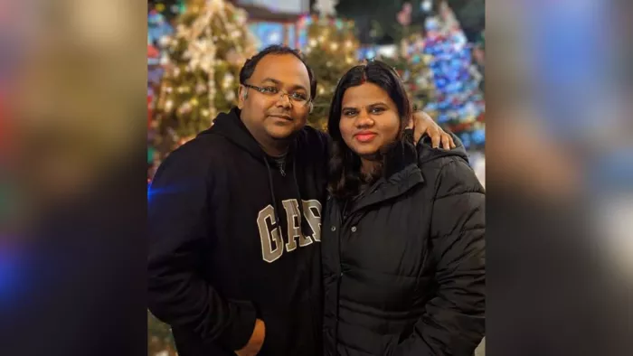 अमेरिका से जमशेदपुर वोट देने के लिए आए नेहा और आशीष