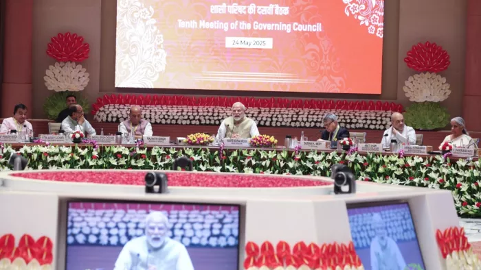 पीएम मोदी की अध्यक्षता में हुई नीति आयोग की बैठक (फोटो सोर्स- नीति आयोग एक्स पोस्ट)