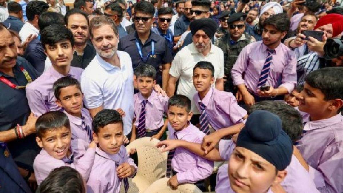 rahul gandhi visits poonch encourages students after shelling india pakistan tension