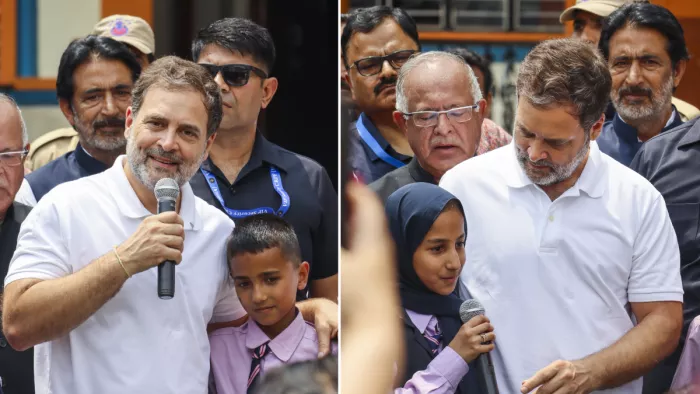 Jammu Kashmir News: जम्मू-कश्मीर के पुंछ पहुंचे राहुल गांधी (Social Media Photo)