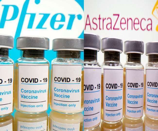 फाइजर और एस्ट्राजेनेका वैक्सीन की एक डोज भी कारगर।(फोटो: दैनिक जागरण)