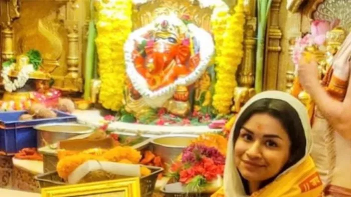 File Photo of Avneet Kaur from Siddhivinayak Temple