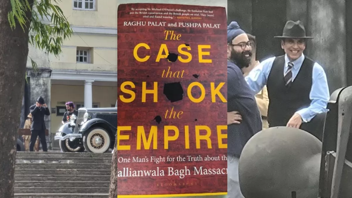 ब्रिटिश हुकूमत से लड़ने को तैयार हैं Akshay Kumar, सी. नायर लुक में दिखे एक्टर, शूटिंग से सामने आईं तस्वीरें - Akshay Kumar starts shooting for C Shankaran Nair Biopic produced by
