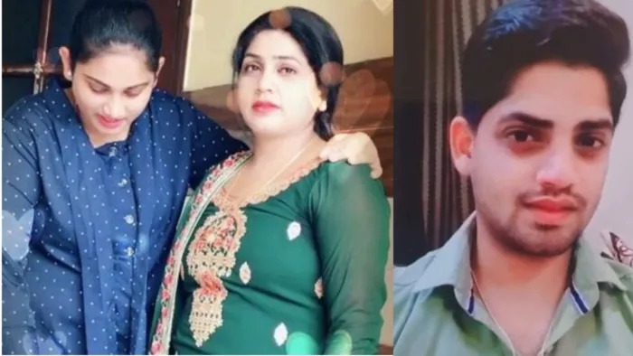 Haryana News: मां मीना के साथ बेटी काजल, भाई राहुल।