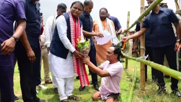 पहली बार क्योंझर पहुंचे ओडिशा के सीएम मोहन चरण माझी