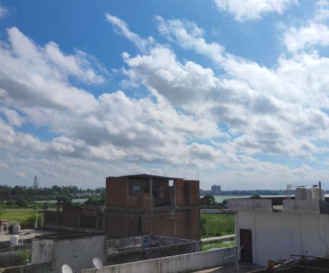 गोरखपुर में शनिवार को मौसम का दृश्‍य, जागरण।