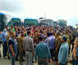 परिवहन निगम शिमला के कर्मचारियों ने शनिवार को दूसरे दिन भी शहर में परिवहन व्यवस्था पूरी तरह से ठप रखी