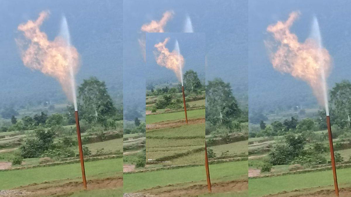 Jharkhand News: मिथेन गैसे के रिसाव से खेत में उठ रहीं दस फीट आग की लपटें, मर रहे कौआ