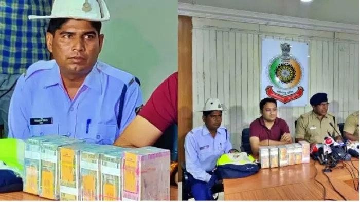 छत्तीसगढ़ के रायपुर में ट्रैफिक सिपाही को लावारिस हालात में बैग मिला जिसमें 45 लाख रुपये थे (फाइल फोटो)