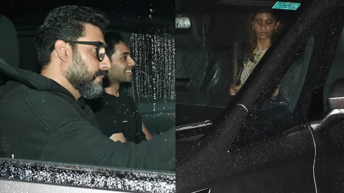 abhishek bachchan seen with roomed couple suhana khan and agastya nanda pictures went viral on social media