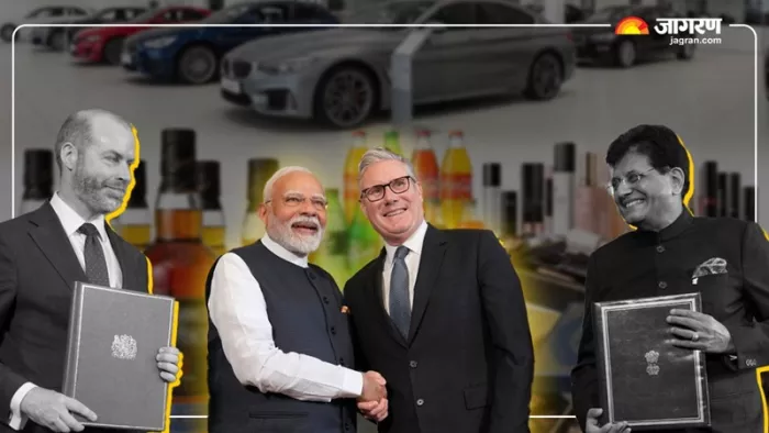India UK Free Trade Agreement Deal: भारत-ब्रिटेन के बीच फ्री ट्रेड एग्रीमेंट पर लगी मुहर।(फोटो सोर्स: पाटीआई)