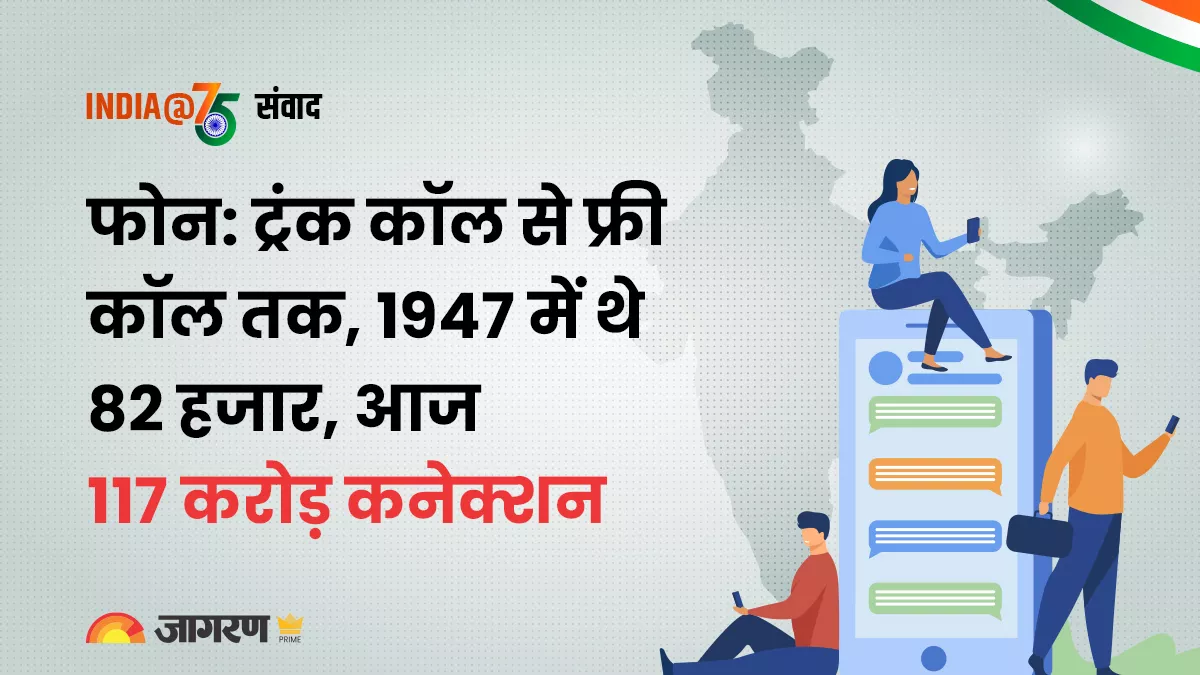 भारत की विकास यात्रा-10: आजादी के समय 4 हज़ार लोगों पर था एक फोन, आज हर घर में 4 मोबाइल