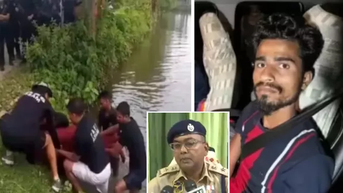 असम में गैंगरेप के मुख्य आरोपी की तालाब में डूबने से मौत।