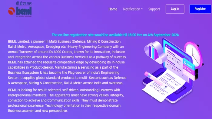 BEML Recruitment 2024 के लिए यहां से भरें फॉर्म।